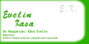 evelin kasa business card